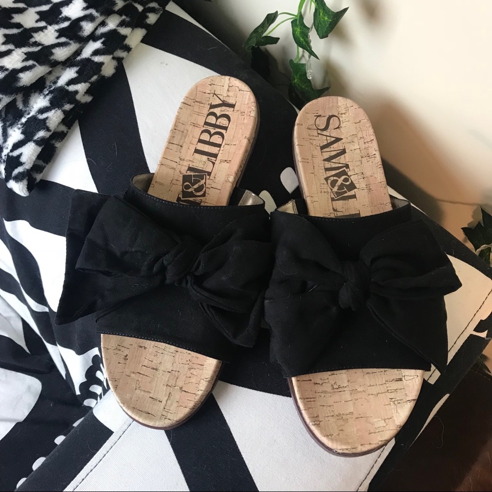 Sam & Libby Bow Slide Sandals